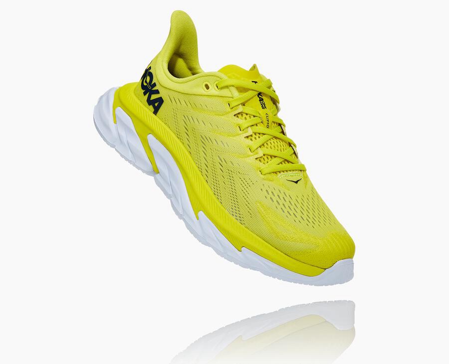 Hoka Australia One One Clifton Edge - Womens Running Shoes Fluorescence - DULJY-8592